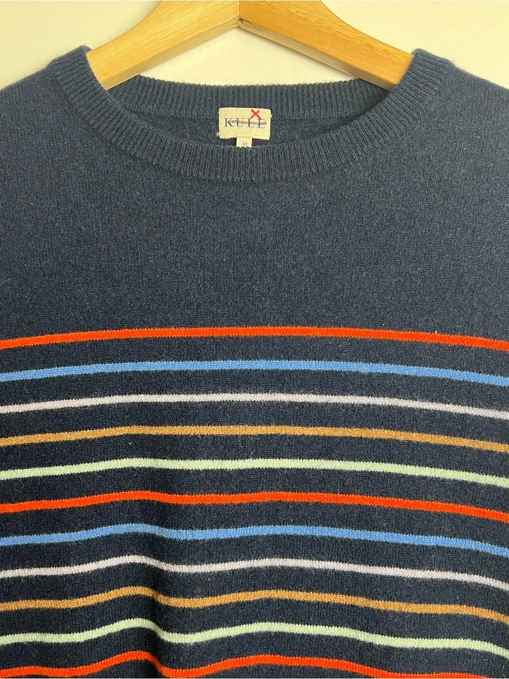 KULE Cashmere Betty Striped Crewneck Sweater